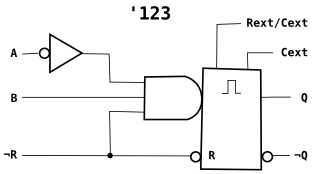 Obrázek blokové schéma vnitřního
zapojení `123.